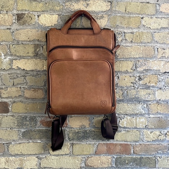 Allen Edmonds Leather Backpack - Picture 1 of 7